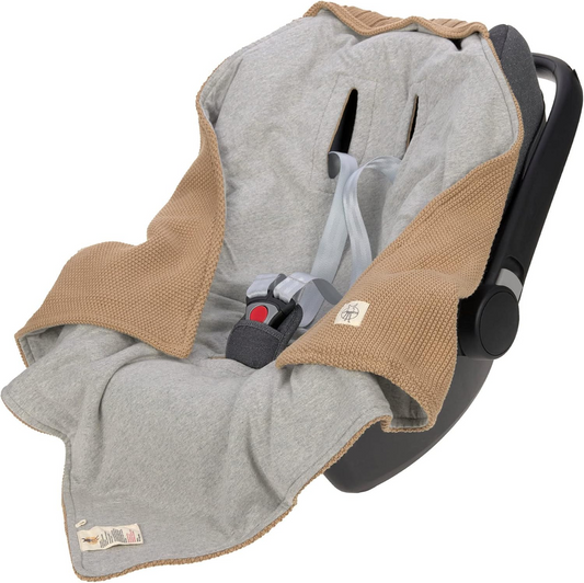 LASSIG GOTS car seat wrap blanket