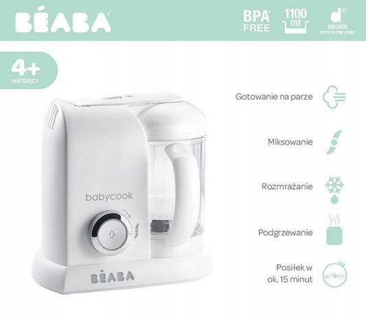 BEABA Babycook KÜCHENMASCHINE 4in1 Dampfgarer, Mixer