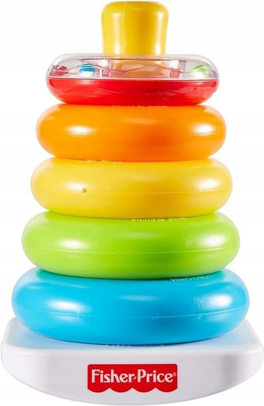 FISHER-PRICE Rock-a-Stack pyramida s chrastítkem 5 kroužků 20 cm