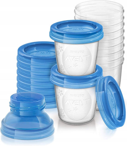 PHILIPS AVENT ételtároló edények x10 + adapterek