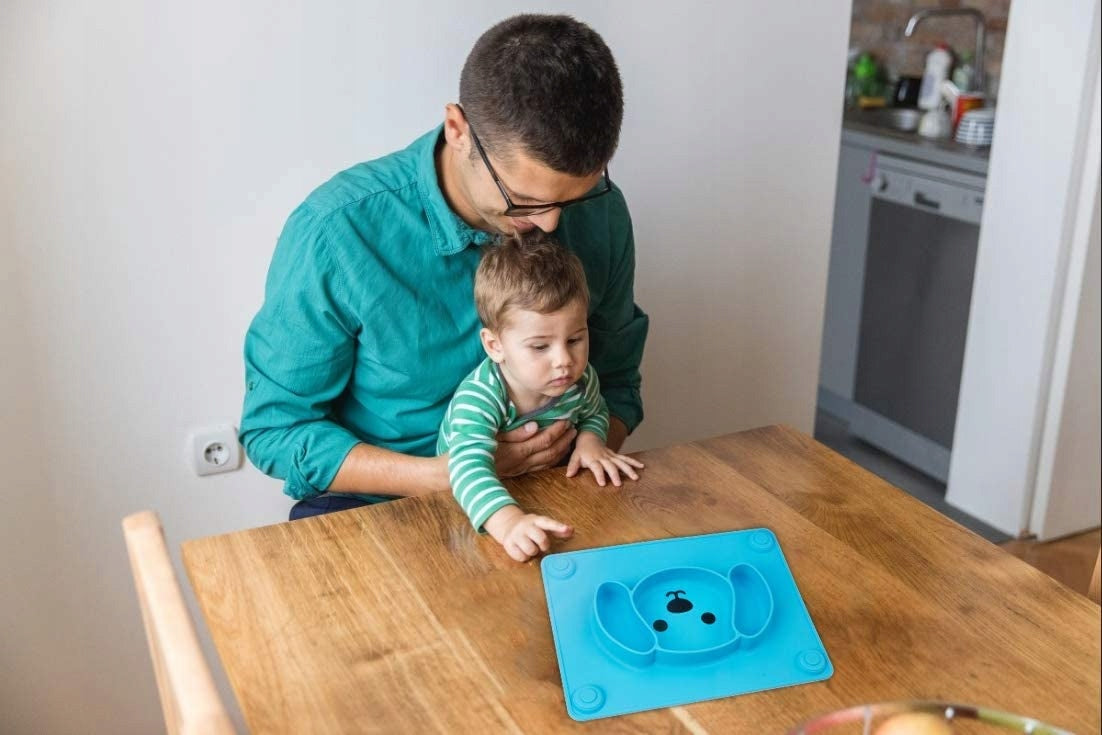 TODDLER podložka talířek 3 KOMORY protiskluzový