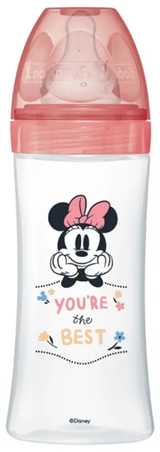 DODIE láhev 330 ml dudlík 3 rychlý průtok 6 m+ DISNEY MINNIE