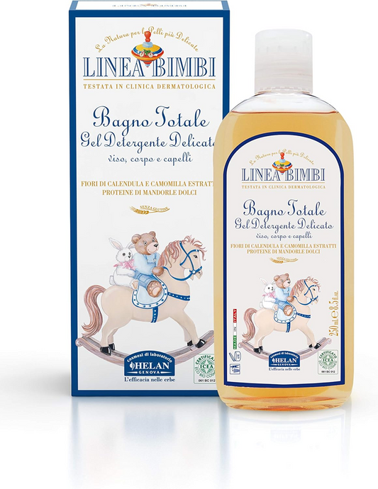 HELAN Linea Bimbi sada pro péči o dítě ŠAMPON KRÉMY PUDR UBROUSKY