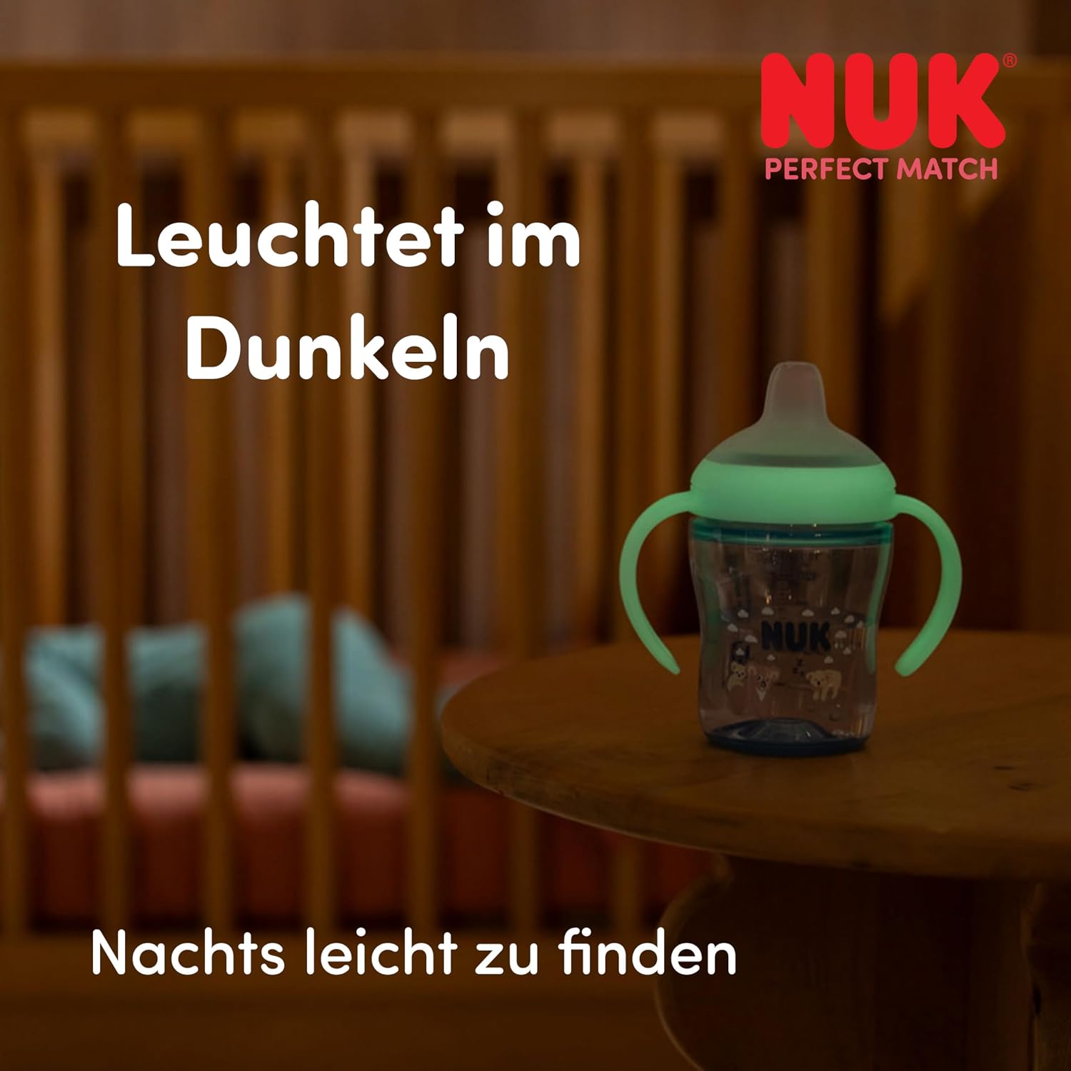 NUK Perfect Match non-spill cup 150ml 6m+ GLOWS IN THE DARK – product image 5