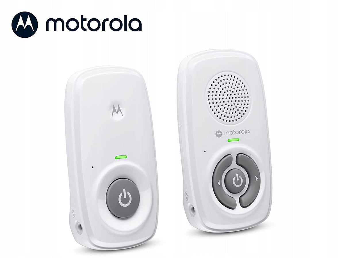 MOTOROLA MBP21 cyfrowa niania elektroniczna DECT, biała, zestaw audio z jednostką rodzica i dziecka