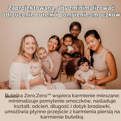 Suavinex Zero Zero antikoliková láhev 270 ml 3m+ střední průtok (M)
