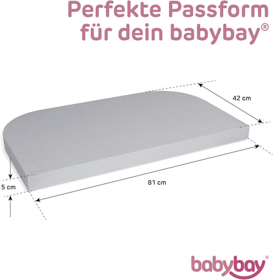 perfect fit for the babybay Original cot 81 x 42 cm 100% combed cotton with high durability