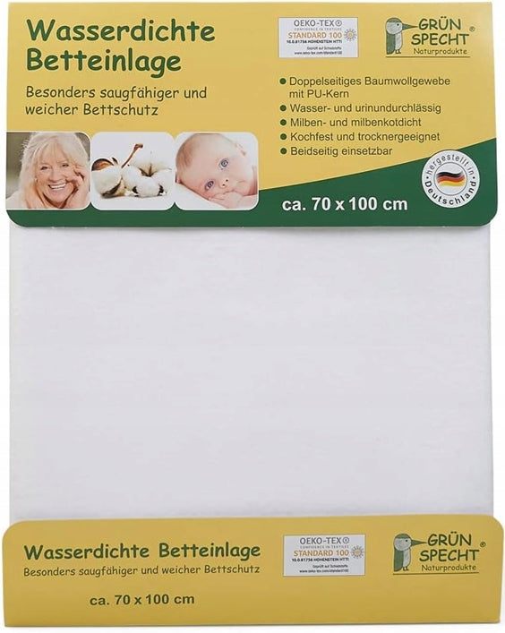 GRUNSPECHTwaterproof mattress protectorNew condition, replacement packaging possible Extremely durableVery