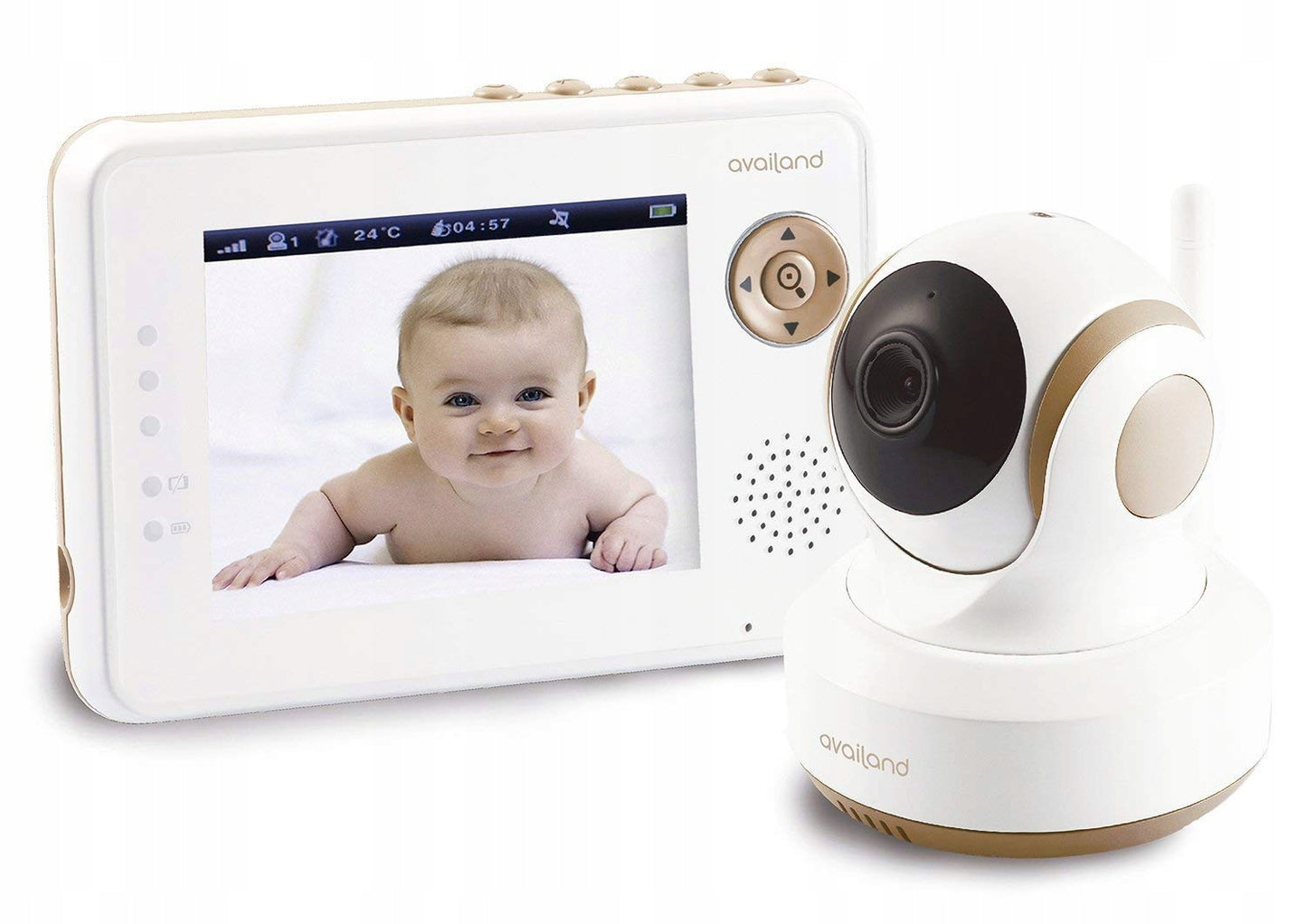 AVAILAND FollowBaby 3.5" remote-controlled digital baby monitor