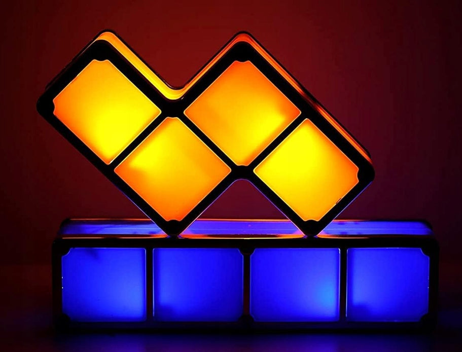 JUSTUP The Magic Block noční LED lampička 7 prvků 7 barev TETRIS