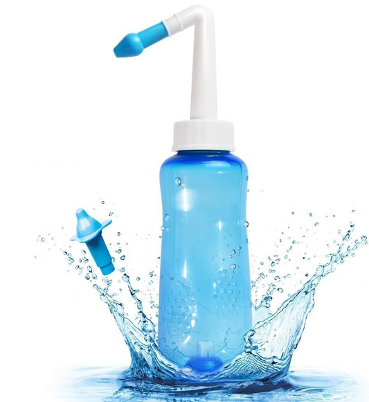 HOUDIAN Neti Pot nosní irigátor pro děti a dospělé, 2 nástavce, 300 ml