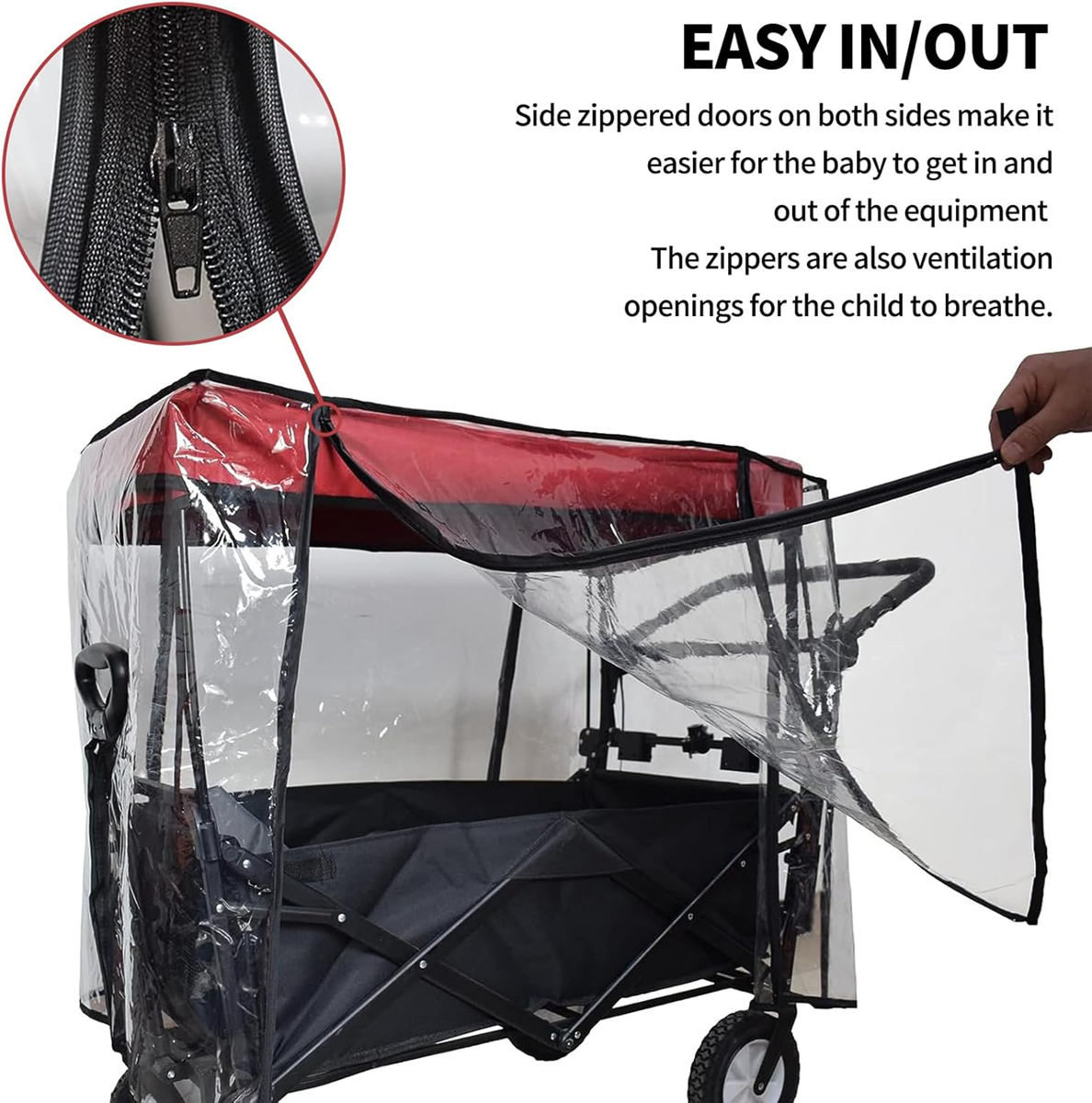 universal rain coverGood, new condition, replacement packaging available