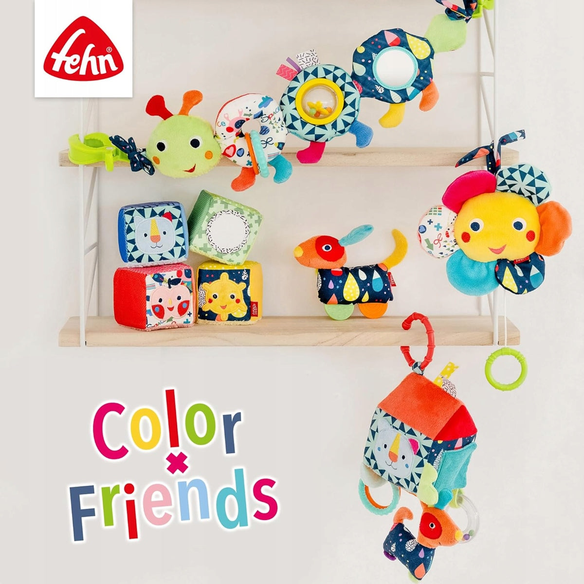 FEHN Color Stoffball mit Geräusch, 16 cm – Produktfoto 6