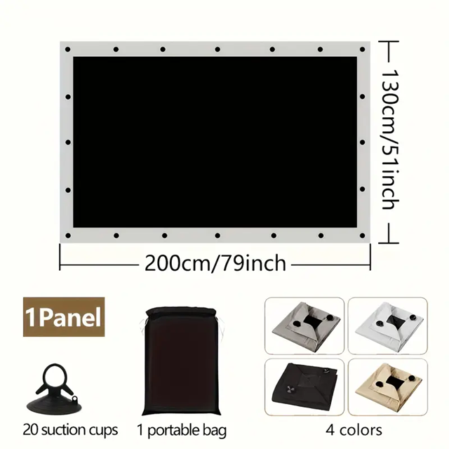 PABLITO BABY travel blackout blind with suction cups