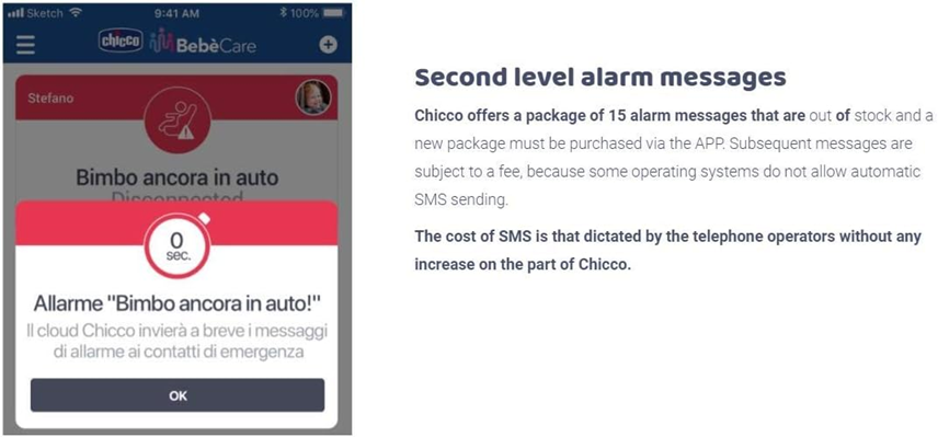 CHICCO BEBECARE Easy-Tech safety sensor for car seat