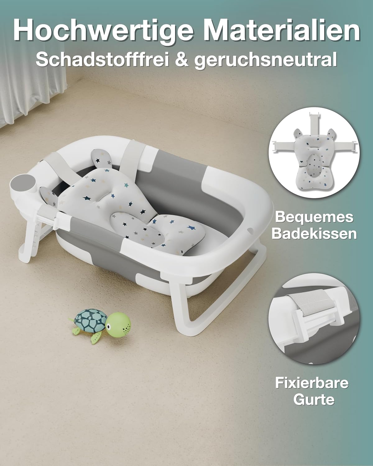 Lunora PopoPool foldable bathtub with cushion