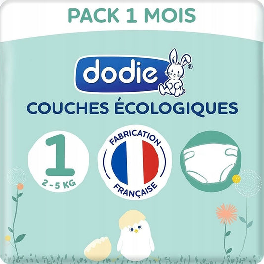 DODIE couches jetables écologiques taille 1 (2-5kg) x100