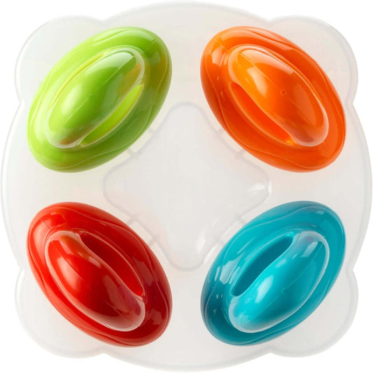 NUBY forma na nanuky ve tvaru dudlíku 4 kusy + tác do mrazáku