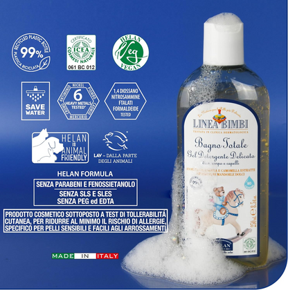 HELAN Linea Bimbi bath gel and hair shampoo