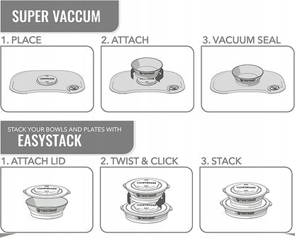 TWISTSHAKE CLICK MAT Tischset mit Teller ab 6 Monaten – Produktbild 4