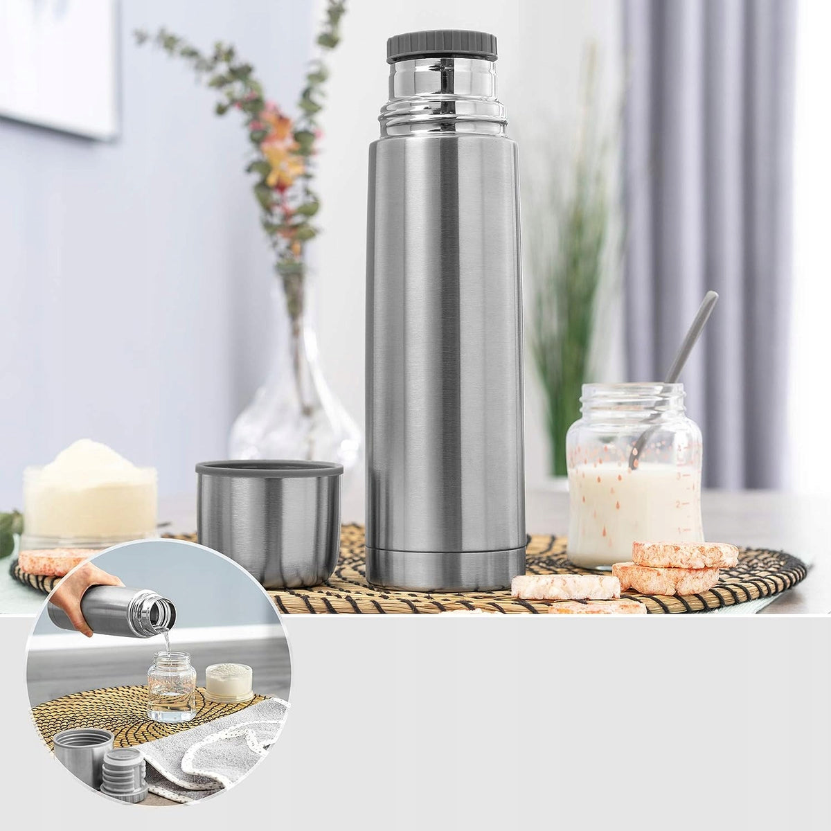 REER Purebeverage thermoscolour silvercapacity 700 mlopening diameter 5 cmMaterials stainless steel