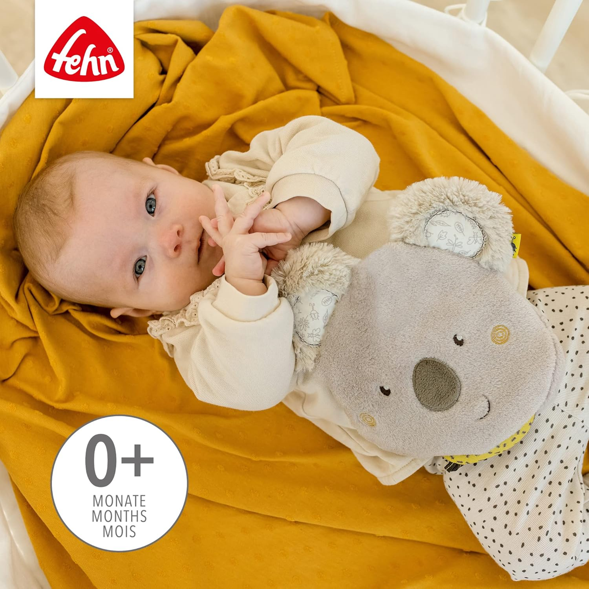 FEHN Koala Australia plyšový termofor s třešňovými peckami 20 x 20 cm