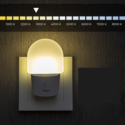 REER NightGuide LED plug-in night light with a dusk sensor, 6 x 9.5 cm – product image 4