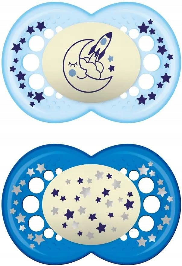 MAM ORIGINAL NIGHT pacifier x2 6m+ LATEX