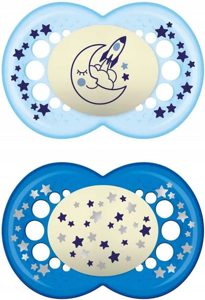 MAM ORIGINAL NIGHT pacifier x2 6m+ LATEX