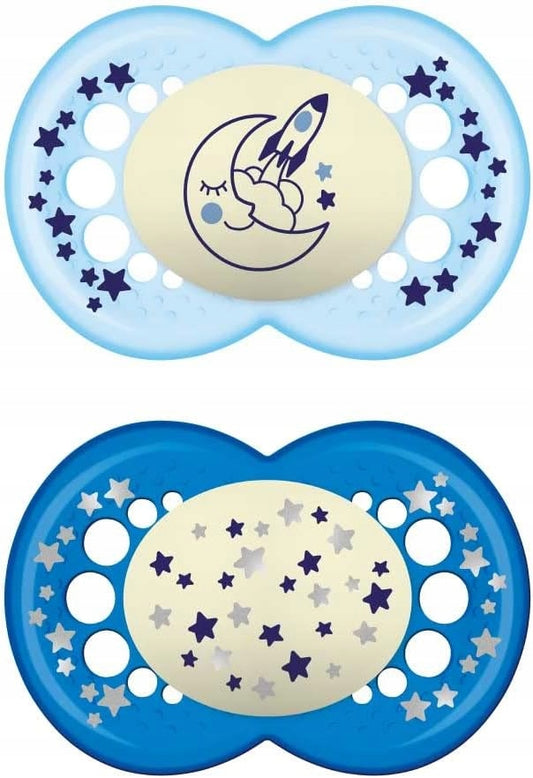MAM ORIGINAL NIGHT pacifier x2 6m+ LATEX