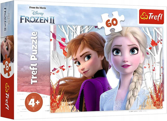 TREFL puzzle Kouzelný svět Anny a Elsy LEDOVÉ KRÁLOVSTVÍ 60 dílků 4 roky+