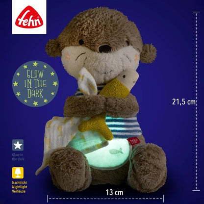 Lampada da notte e peluche Fehn Otter