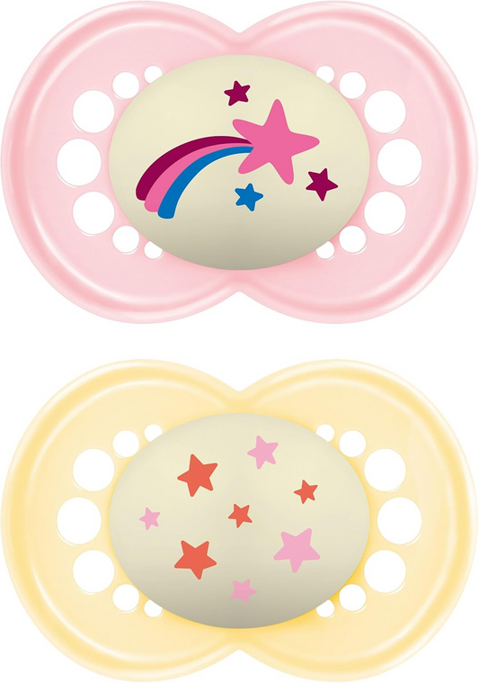 MAM ORIGINAL NIGHT orthodontic soothing pacifiers