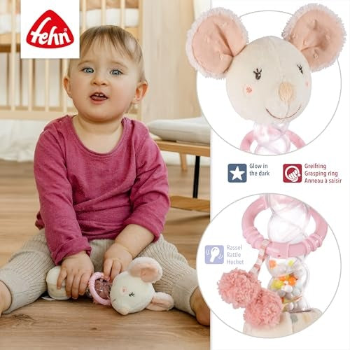 Fehn feehnLAND myška dešťová hůlka chrastítko 19cm 0m+