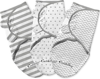 CUDDLEBUG cotton swaddles x3