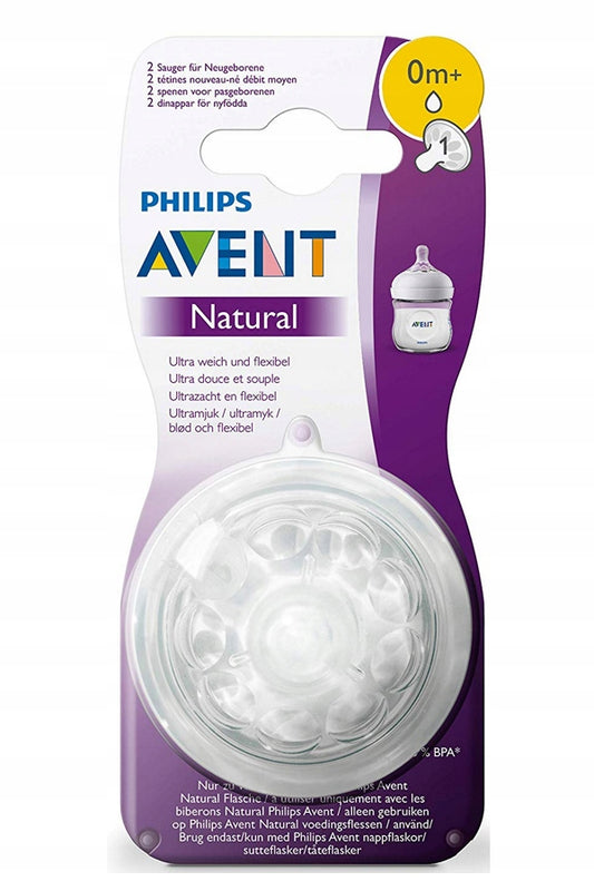 PHILIPS AVENT Natural cumlíky na fľašu 0 mes.+ x2