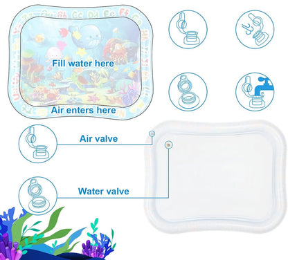 GARNHLOB tummy time water mat 75 x 95 cm SEA CREATURES – product image 3