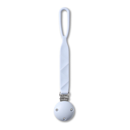 Made of durable and safe BPA-free silicone Fits most pacifiers with a handle