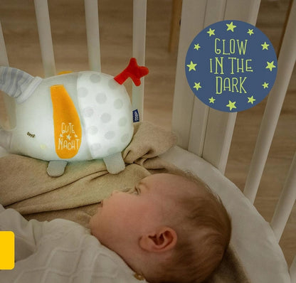 FEHN elephant cuddly toy with night light