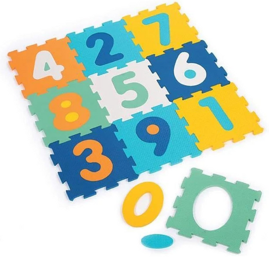 LUDI covoraș puzzle pliabil 2 în 1, cifre, 90x90