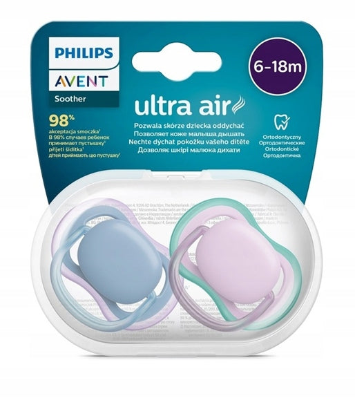 PHILIPS AVENT Ultra Air pacifiers x 2, 6–18 months