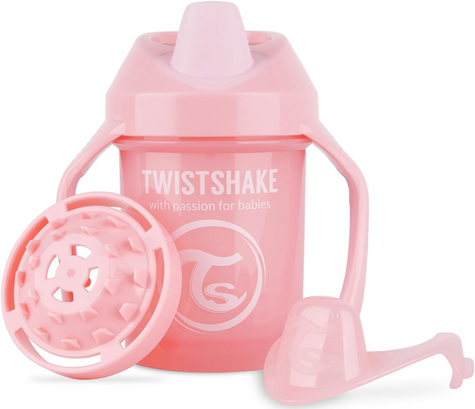 TWISTSHAKE Mini Cup hrnek proti rozlití s náustkem a mixérem 230 ml 4 m+