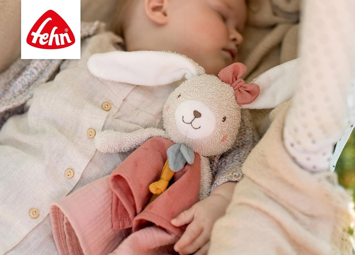 FEHN Natur bunny comforter cuddly toy