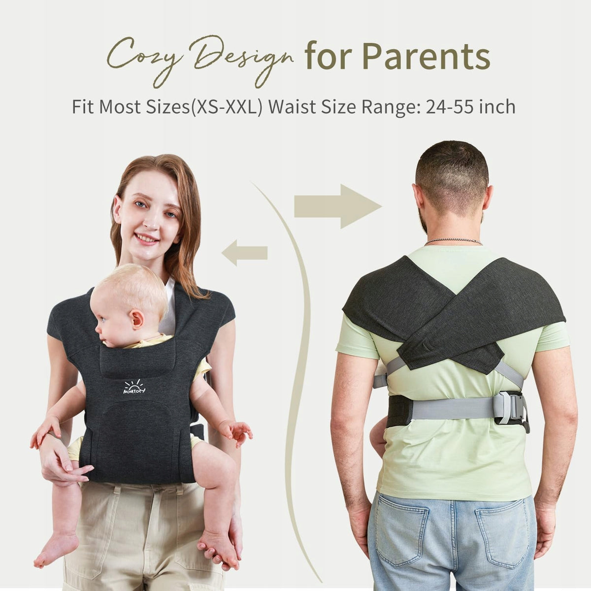 MOMTORY ergonomické nosítko 3 - 12 kg
