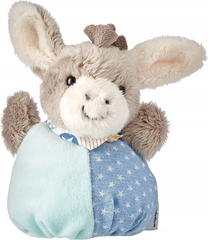 STERNTALER Kuscheltier Esel Emmi mit Rassel, 13 cm „N