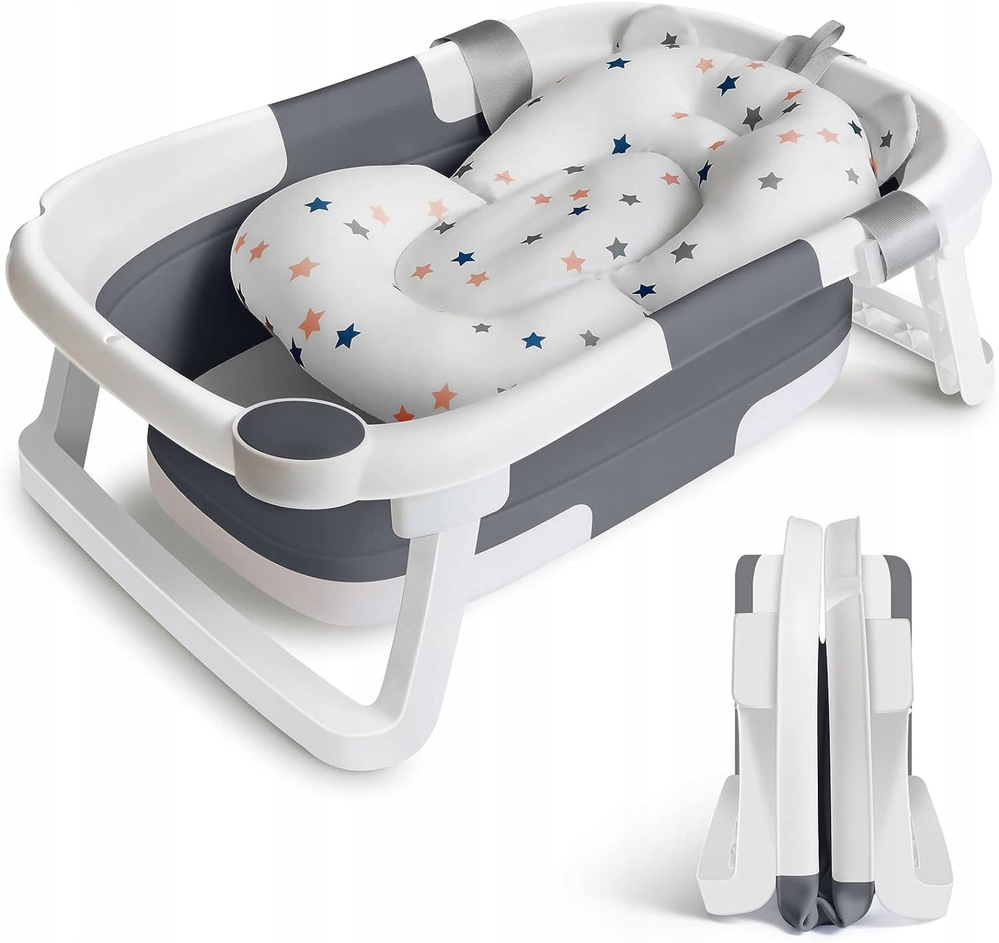 GLENMORE foldable bathtub with drain + INSERT
