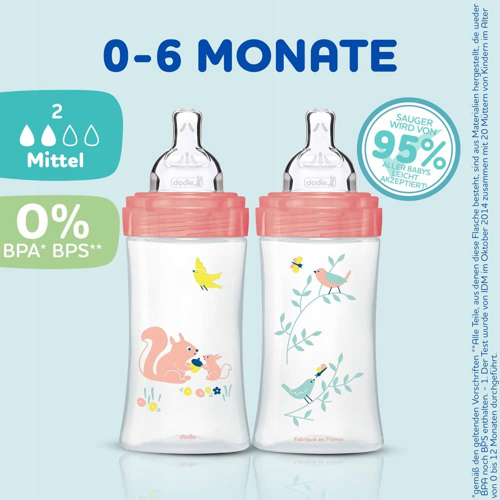 DODIE bottle set, brush and nipple
