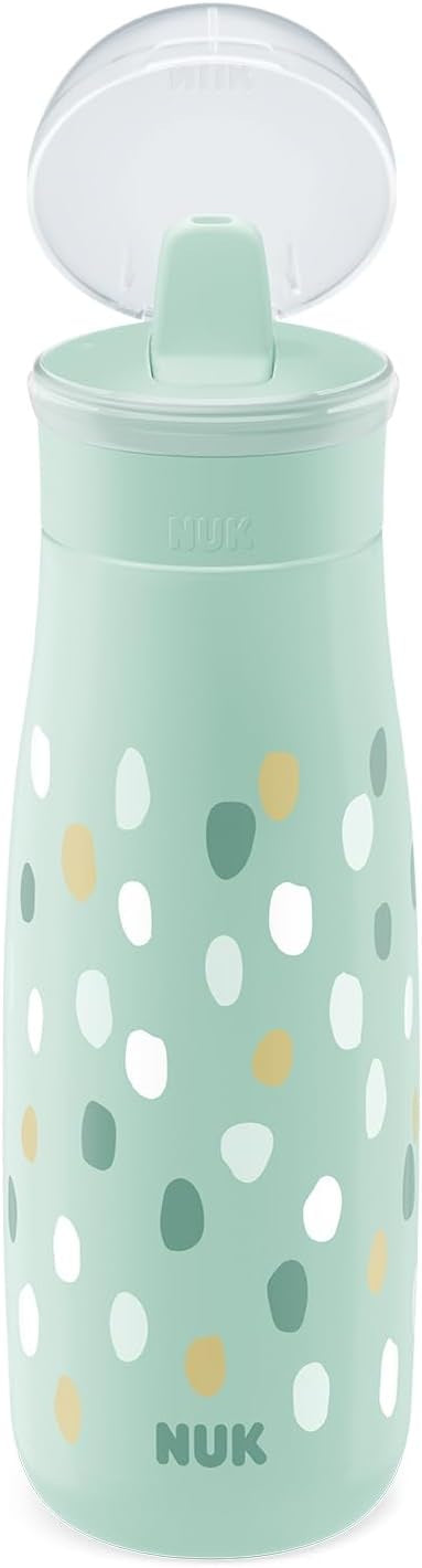 NUK Mini-Me Flip бутилка със сламка и сгъваем накрайник 450 ml 12 m+