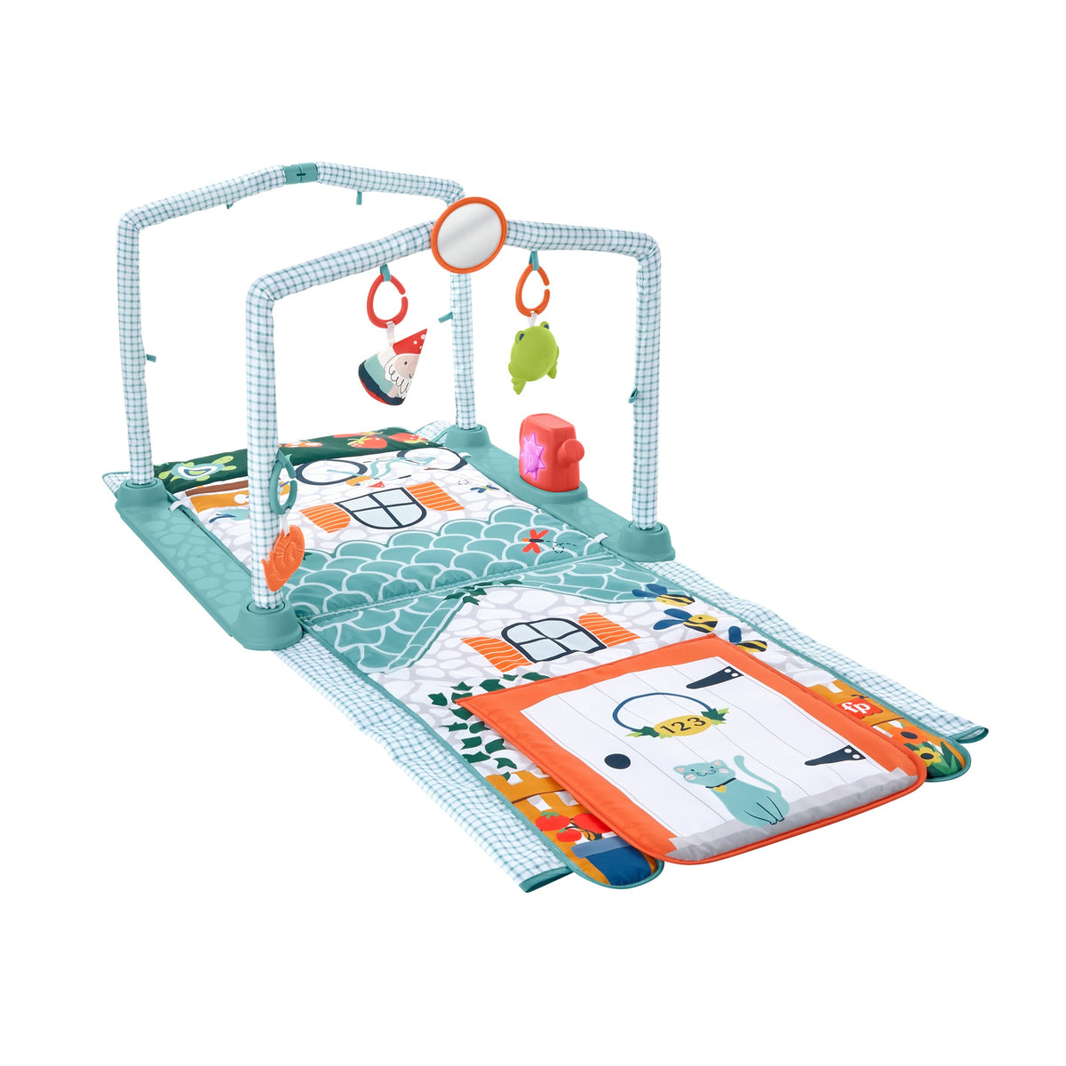 FISHER-PRICE hrací podložka 3v1 vzdělávací Domek Objevitele