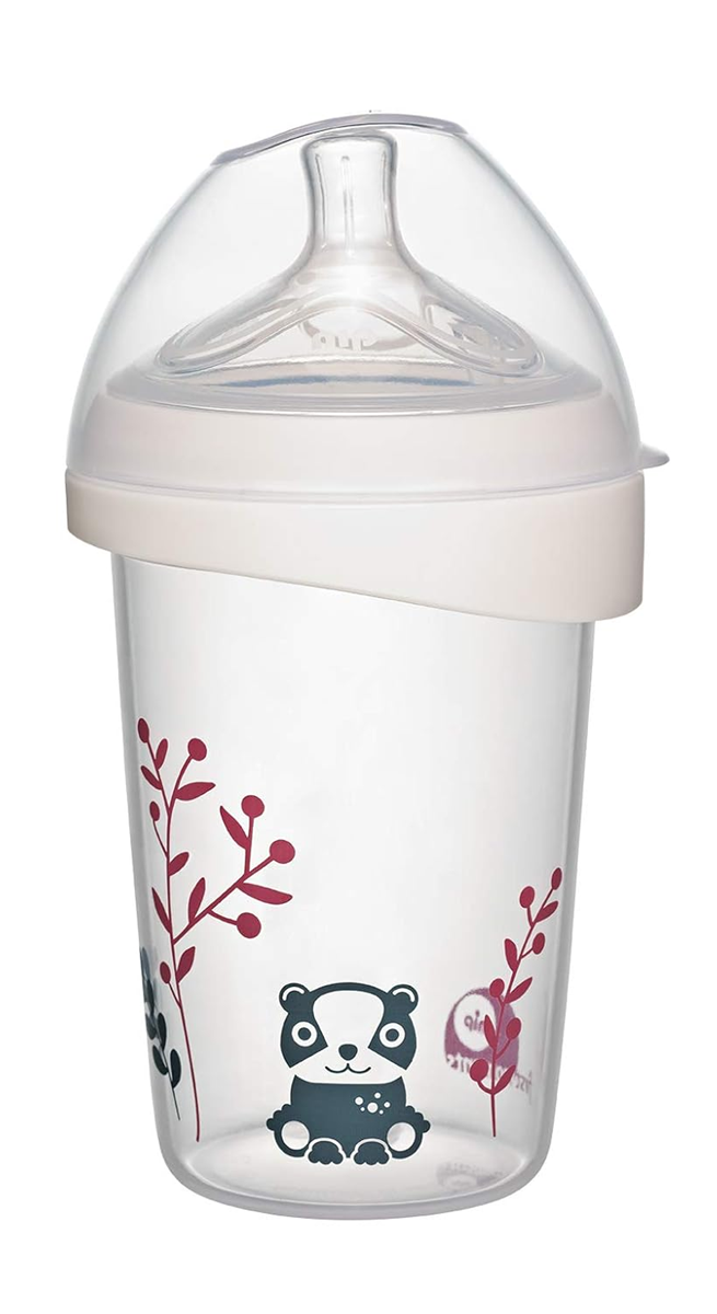 NIP First Moment láhev s dudlíkem velikost M střední průtok 270 ml ACTIFLEX